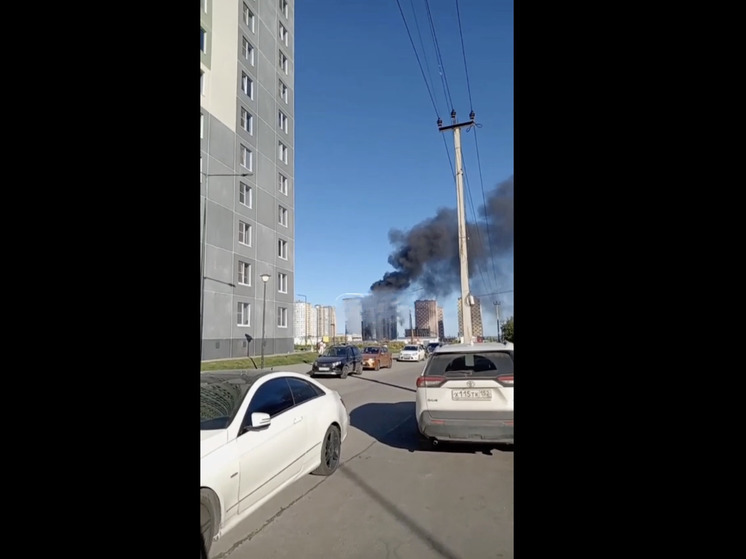 Пожар на стройке ЖК «Анкудиновский Парк» напугал нижегородцев