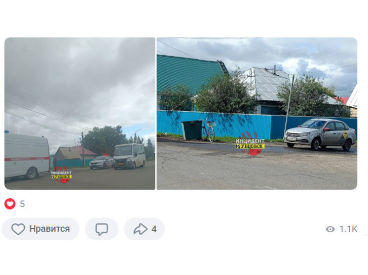 В Рубцовске автомобиль сбил пожилого велосипедиста