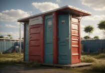 На избирательном участке в Рязанской области в Заборьевском сельском поселении уличный деревянный туалет обрушился вместе с членом комиссии