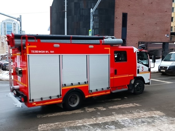 В Кургане пламя охватило крышу постройки на улице Бурова-Петрова