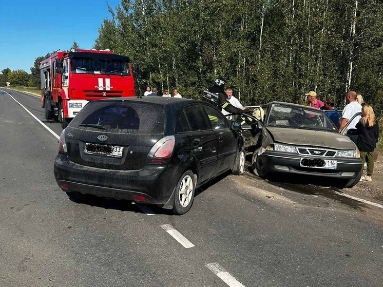 В Суздальском районе пострадавшего в аварии пришлось вырезать из машины