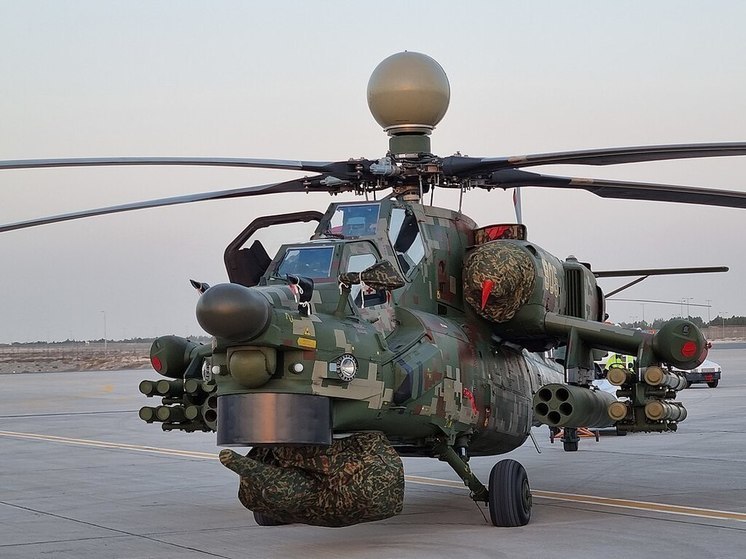Ми-28НМ нанесли ракетный удар по скоплению ВСУ в курском приграничье