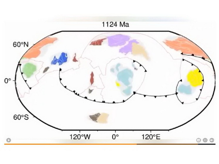 1,8 млрд лет задом наперед: появилось видео дрейфа материков Земли