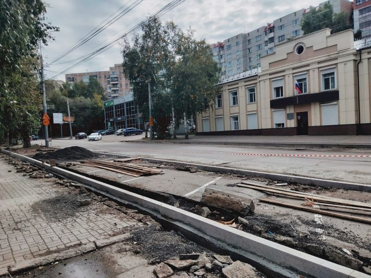 Асфальт на Фрунзе в Томске начнут укладывать в ночь на 11 сентября