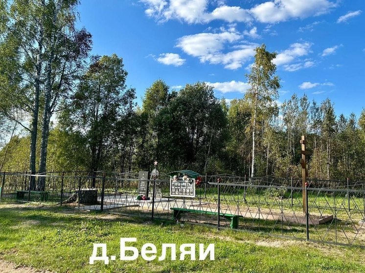 Завершились работы на братских захоронениях Пушкиногорского района