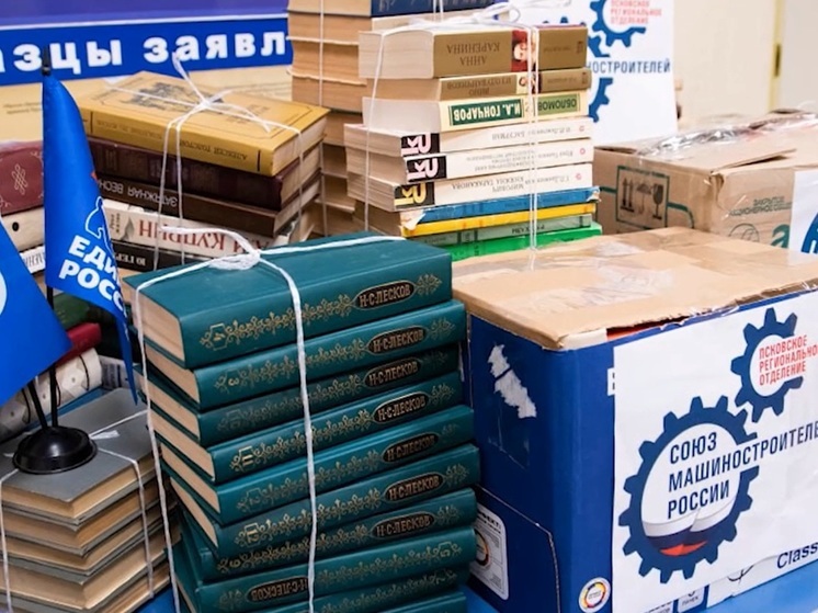 Сбор книг для Донецка завершился в Псковской области