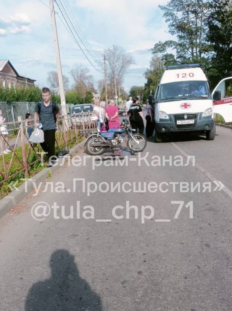 12-летний мальчик на мотоцикле сбил ребенка в Узловском районе