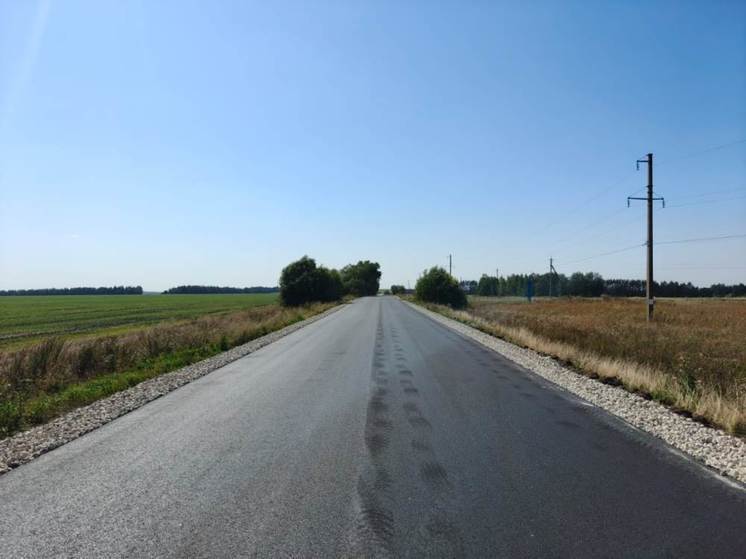В Орловской области досрочно отремонтировали участок трассы Залегощь-Красное