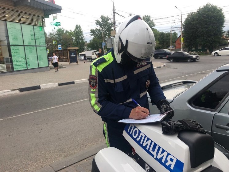 В Туле мотоциклист устроил гонки с автоинспекторами