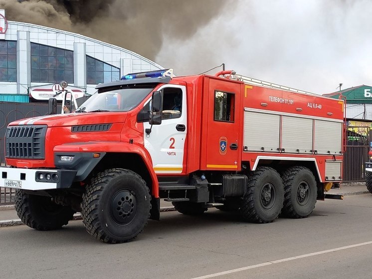 Автомобиль сгорел ночью на КСК в Чите