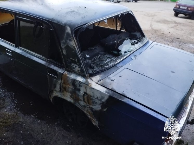 В Нерехте автомобиль «Лада» сгорел в результате поджога