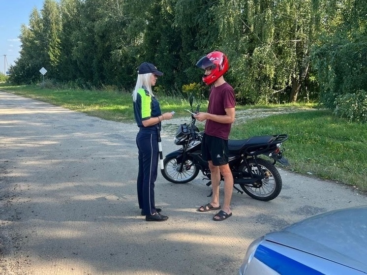 В Орловской области с мотоциклистами проводят профилактические беседы