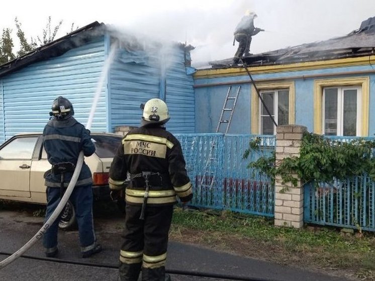 13 сентября в Курске сгорел жилой дом в Степном переулке