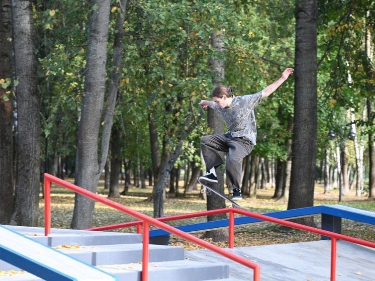 Первые соревнования прошли в новом скейт-парке Серпухова