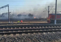 В Воронежской области из-за пожара в Отрожке пришлось задержать несколько пригородных поездов