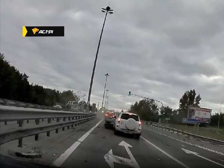 На Советском шоссе в Новосибирске произошло жесткое ДТП