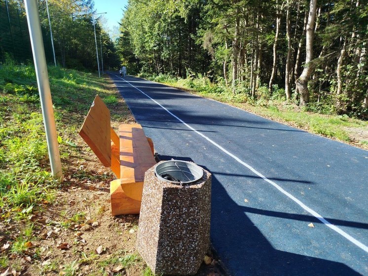 Строительство Янтарного парка в Долинске затягивается из-за частых дождей