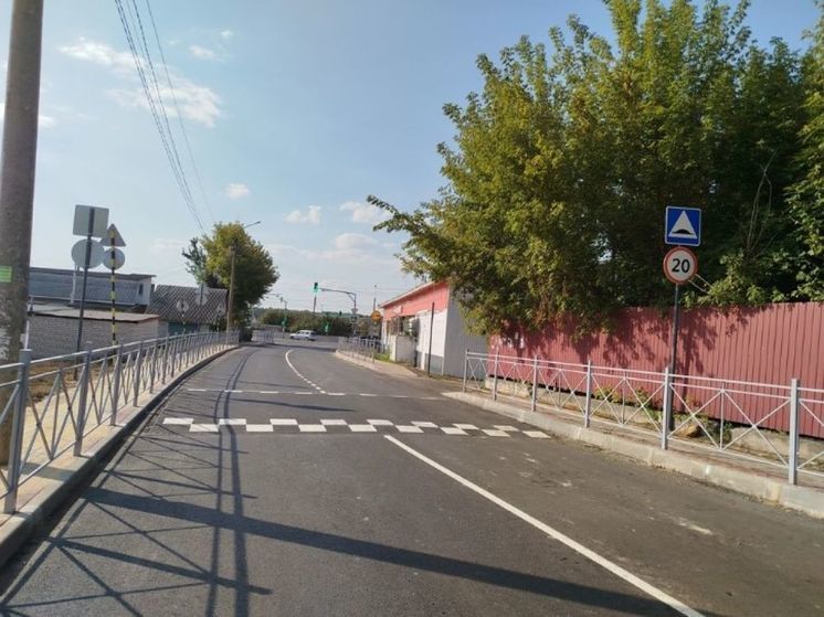 В посёлке Знаменка капитально отремонтировали улицу Школьная