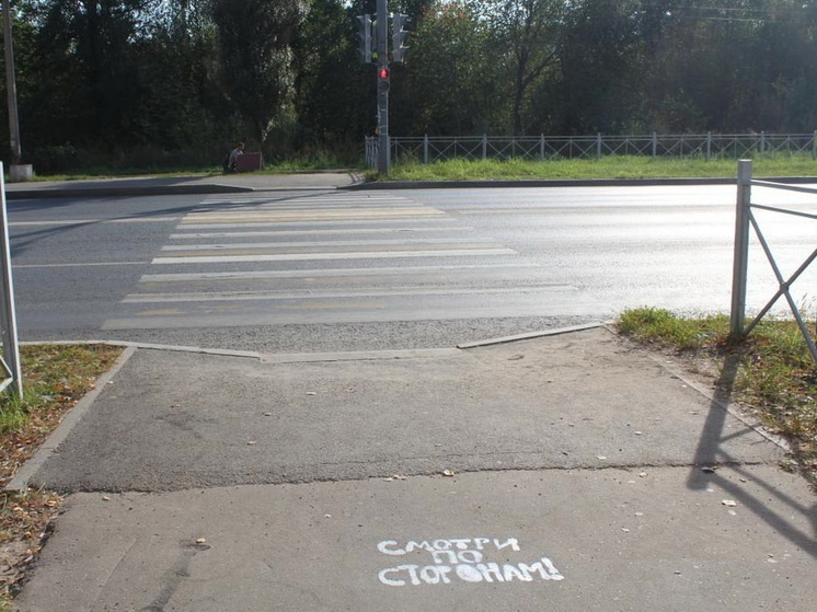 На пешеходных переходах Йошкар-Олы появились специальные граффити