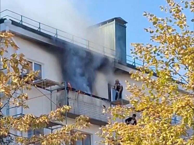 В Пензе в одной из квартир на улице Московской произошел пожар