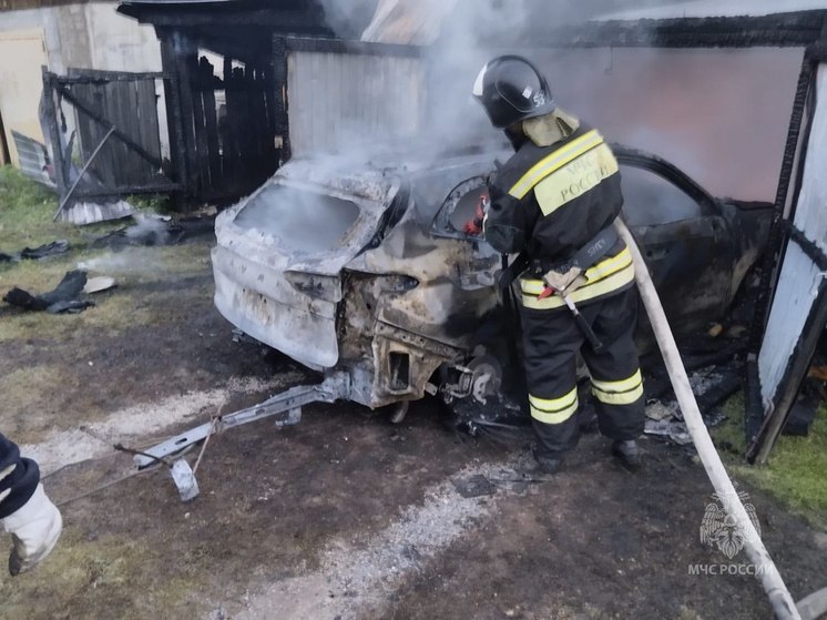 В Красноярском крае мужчина травмировался во время тушения своего гаража