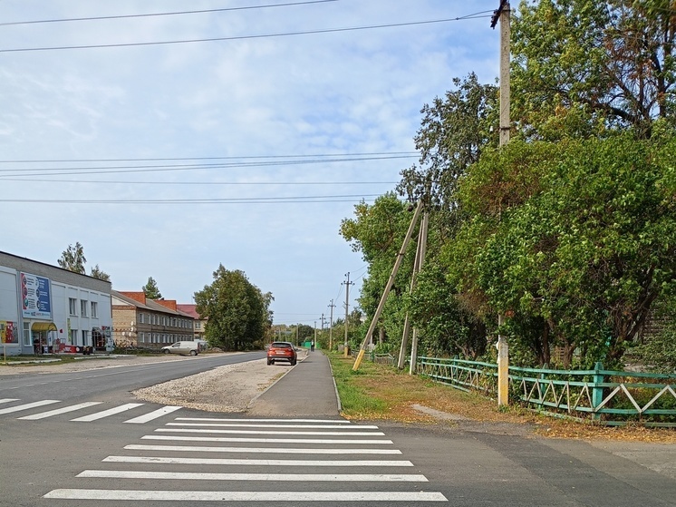 В Земетчино установили тротуар на улице Чкалова