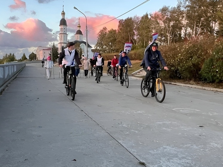 В Архангельске состоялся велопробег в поддержку проекта «Комфортное Поморье»