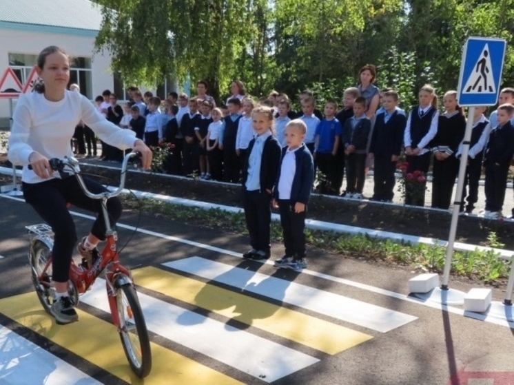 В липецком селе Волово появился автогородок для детей