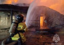 Во время пожара банно-оздоровительного комплекса «Русская усадьба» ночью 22 сентября в Чите огонь повредил два стоявших рядом автомобиля