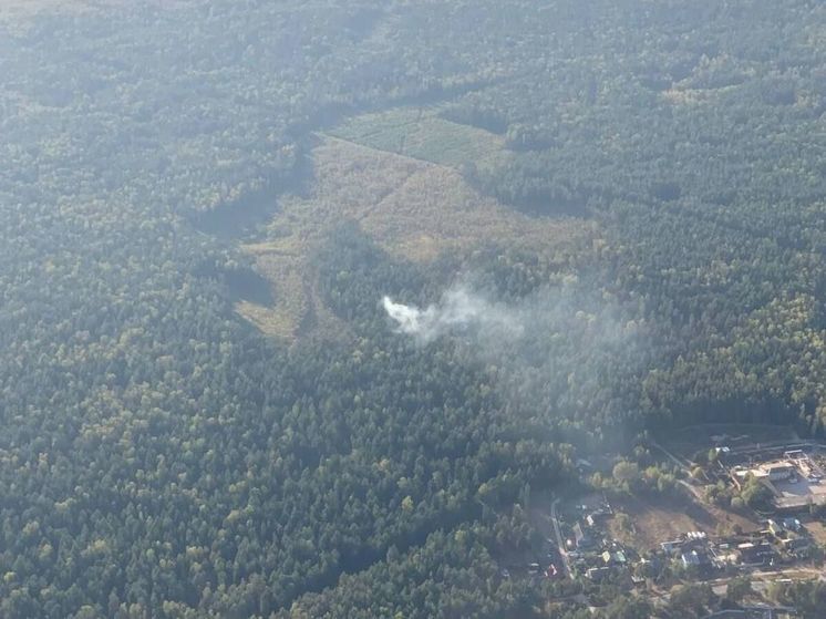 Лесной пожар тушили в 2 километрах от поселка Мехлесхоза