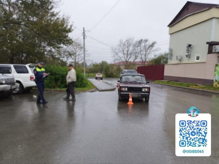 Водитель на «Ладе» сбил женщину во дворе дома в Долинске