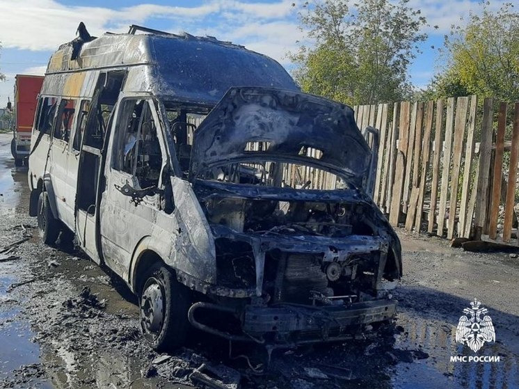 Костромские ЧП: на улице Водяной сгорел микроавтобус