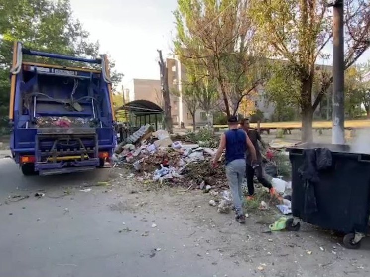 В Мелитополе вывезли мусор после обращения жителей