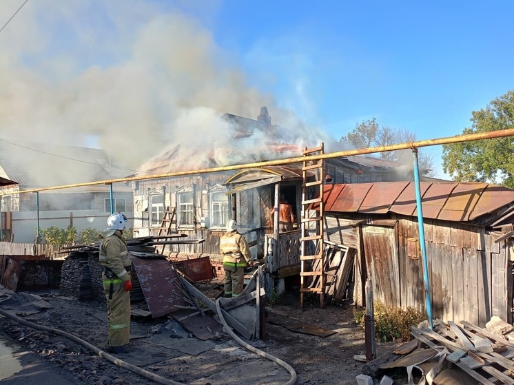 В Курской области сгорел жилой дом