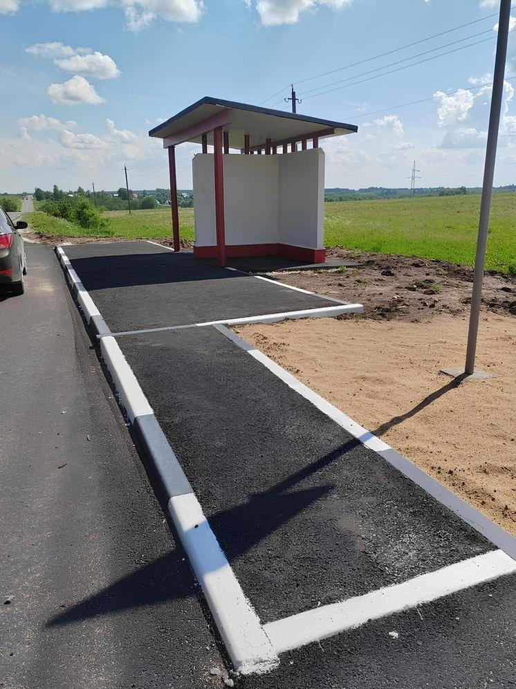 Во Владимирской области продолжают устанавливать автобусные павильоны