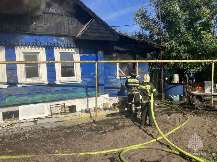 В деревне Хреново Собинского района сгорел дом