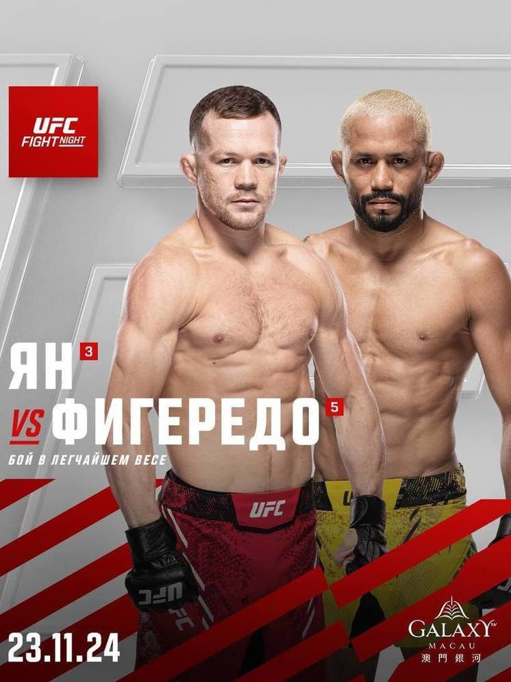 Красноярский боец UFC Ян встретится с бразильцем Фигерейду