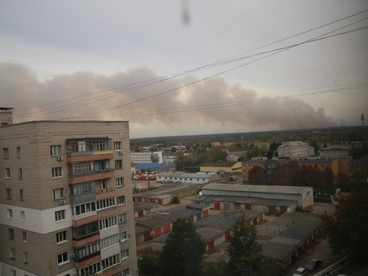 В Тамбовской области в поселке Трегуляй вспыхнул пожар