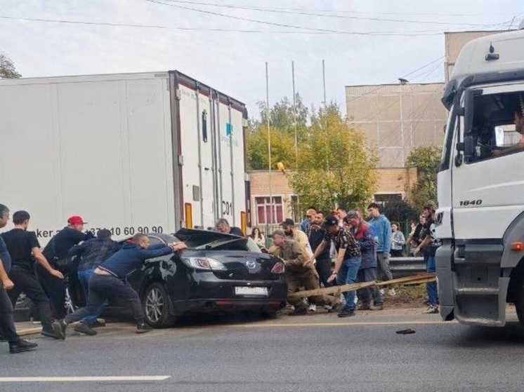 Страшная авария произошла в поселке Октябрьский Подмосковья