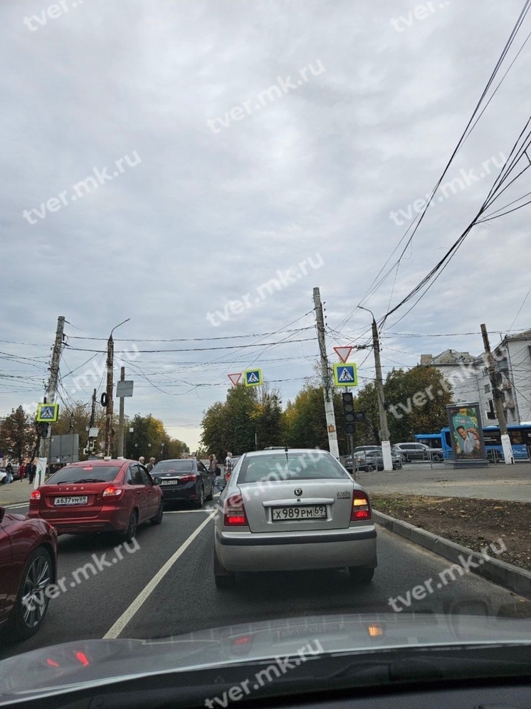 В Твери на перекрестке не работают светофоры