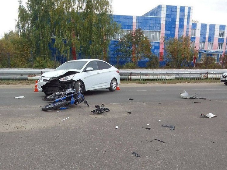 Мотоциклист-подросток попал под колеса легковушки в Нижегородской обл