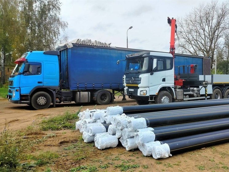 Газораспределительную сеть начали строить в деревне Ущицы