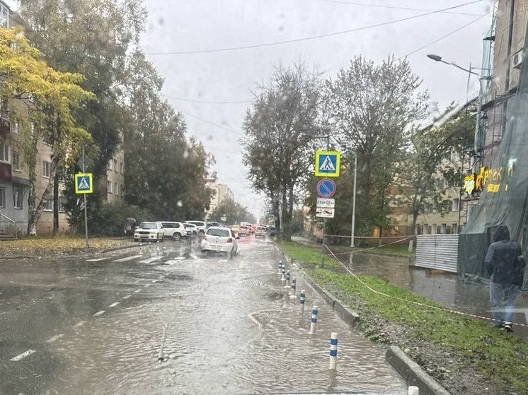 Неравнодушный сахалинец в непогоду помог автоледи с заглохшей машиной