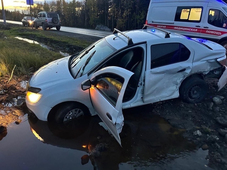 Человек пострадал в ДТП на автоподъезде к аэропорту Мурманск
