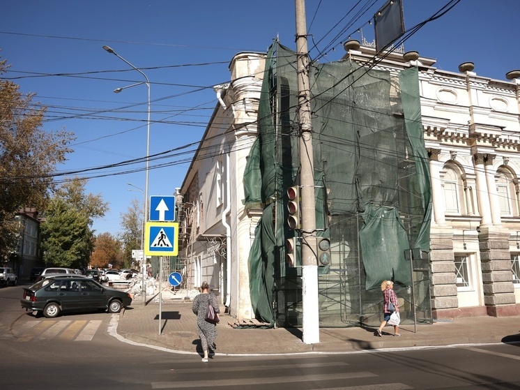 В Курске ремонтируют здание концертно-творческого центра им. М.С. Щепкина