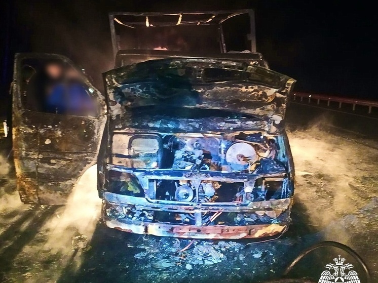 На трассе М-1 под Ярцевом сгорел автомобиль