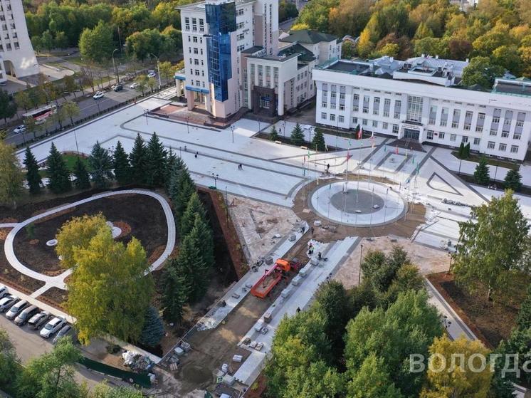 Площадь Дрыгина в Вологде торжественно откроют на следующей неделе