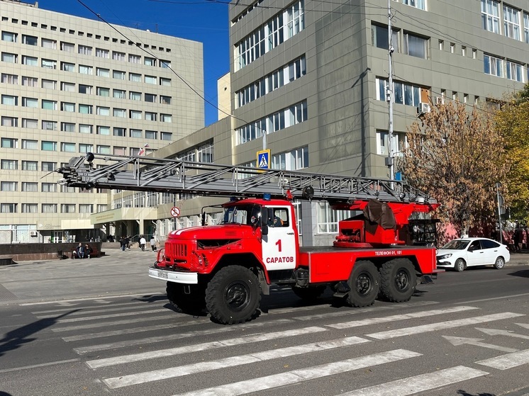 В Вольске произошел масштабный пожар