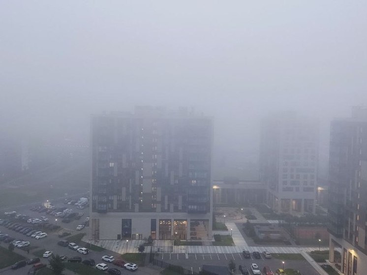 Туман окутал утренний Петербург 6 октября