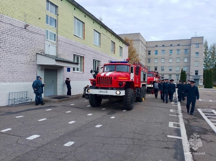 Пожарно-тактическое занятие прошло на базе псковского филиала ФСИН